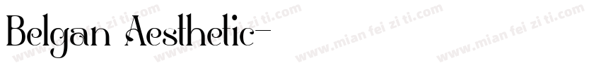 Belgan Aesthetic字体转换